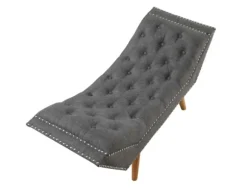 Kirkland's Home Benches & Ottomans-Upholstered Tufted Button Curved Bench