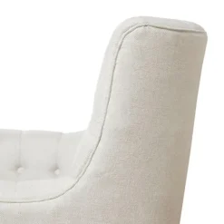 Kirkland's Home Accent Chairs-Upholstered Tufted Swivel Accent Chair
