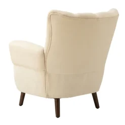 Kirkland's Home Accent Chairs-Upholstered Tufted Wingback Accent Chair
