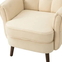 Kirkland's Home Accent Chairs-Upholstered Tufted Wingback Accent Chair