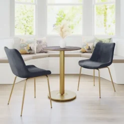 Kirkland's Home Dining Chairs-Upholstered Velvet Dining Chairs, Set Of 2