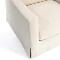 Kirkland's Home Accent Chairs-Upholstered Weekend Swivel Accent Chair