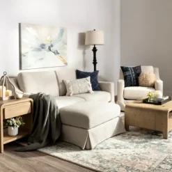 Kirkland's Home Accent Chairs-Upholstered Weekend Swivel Accent Chair