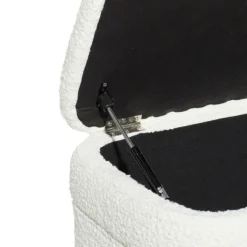 Kirkland's Home Benches & Ottomans-Upholstered Wood Leg Storage Bench