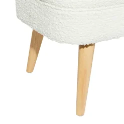 Kirkland's Home Benches & Ottomans-Upholstered Wood Leg Storage Bench