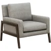 Kirkland's Home Accent Chairs-Upholstered Wood Trim Accent Chair