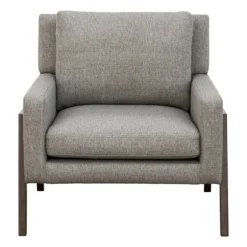Kirkland's Home Accent Chairs-Upholstered Wood Trim Accent Chair