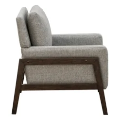Kirkland's Home Accent Chairs-Upholstered Wood Trim Accent Chair