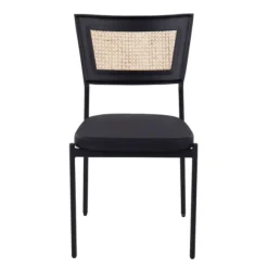 Kirkland's Home Dining Chairs-Vegan Leather And Rattan Dining Chairs, Set Of 2