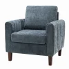 Kirkland's Home Accent Chairs-Velvet Channel Stitch Accent Chair