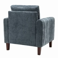 Kirkland's Home Accent Chairs-Velvet Channel Stitch Accent Chair