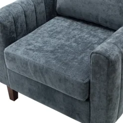 Kirkland's Home Accent Chairs-Velvet Channel Stitch Accent Chair