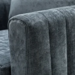 Kirkland's Home Accent Chairs-Velvet Channel Stitch Accent Chair
