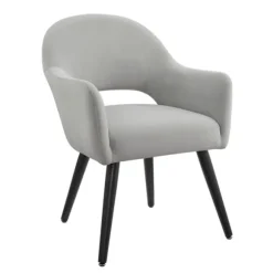 Kirkland's Home Dining Chairs-Velvet Curved Open Back Dining Chair
