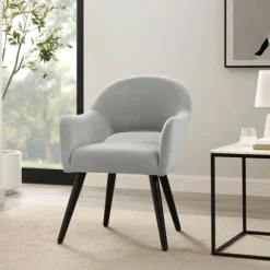 Kirkland's Home Dining Chairs-Velvet Curved Open Back Dining Chair