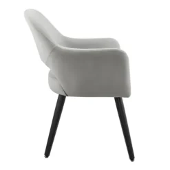 Kirkland's Home Dining Chairs-Velvet Curved Open Back Dining Chair