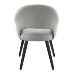 Kirkland's Home Dining Chairs-Velvet Curved Open Back Dining Chair