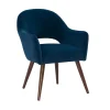 Kirkland's Home Dining Chairs-Velvet Curved Open Back Dining Chair
