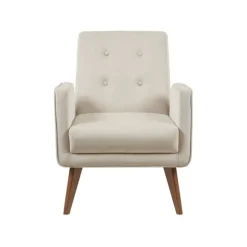 Kirkland's Home Accent Chairs-Velvet Tufted Midcentury Accent Chair