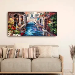 Kirkland's Home Canvas Art-Venice Bridge Canvas Art Print