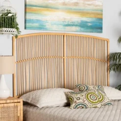 Kirkland's Home Beds & Headboards-Vertical Weave Rat Queen Headboard