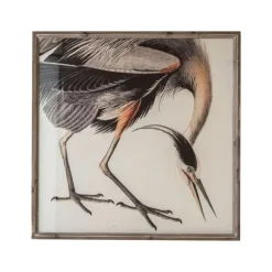 Kirkland's Home Framed Art-Vintage Crane Framed Canvas Art Print