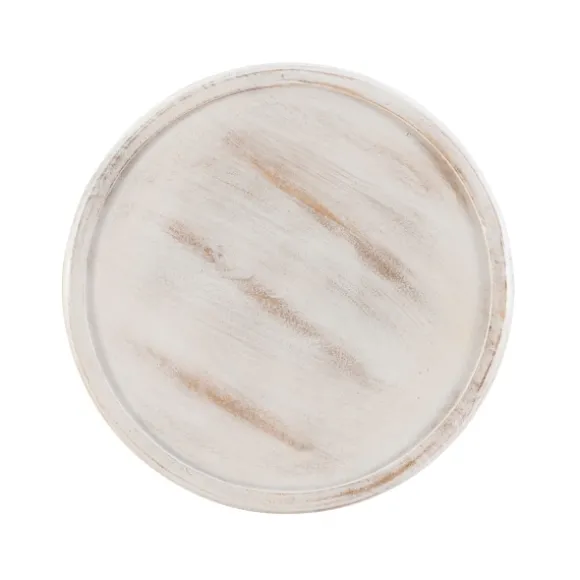 Kirkland's Home Accent & End Tables-Vintage Wood Carved Birds Accent Table