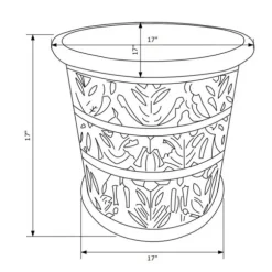 Kirkland's Home Accent & End Tables-Vintage Wood Carved Birds Accent Table