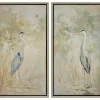 Kirkland's Home Framed Art-Wading Heron 2-Pc. Floater Framed Art Print Set