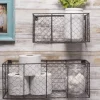 Kirkland's Home Wall Storage-Wall Hanging Chicken Wire Baskets, Set Of 2
