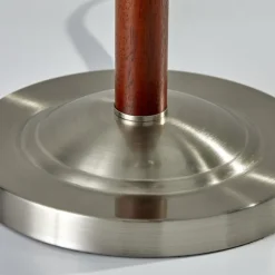 Kirkland's Home Desk Lamps & Task Lighting-Walnut Alabaster Frosted Glass Table Lamp