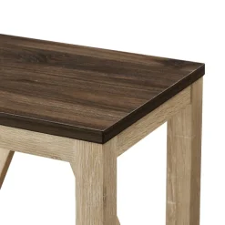Kirkland's Home Accent & End Tables-Walnut And White Oak Narrow Frame Accent Table