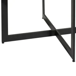 Kirkland's Home Coffee Tables-Walnut Beaded Industrial Coffee Table