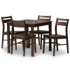 Kirkland's Home Dining Sets-Walnut Contemporary Wood 5-Pc. Dining Set