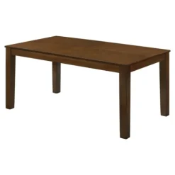 Kirkland's Home Dining Tables-Walnut Finish Chevron Inlay Dining Table