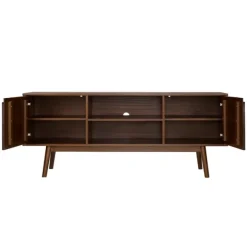 Kirkland's Home Tv Stands & Media Consoles-Walnut Solid Wood Tv Console