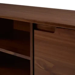 Kirkland's Home Tv Stands & Media Consoles-Walnut Solid Wood Tv Console