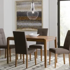 Kirkland's Home Dining Tables-Walnut Transitional Wooden Dining Table