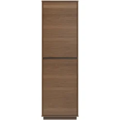 Kirkland's Home Bookshelves-Walnut Wood 2-Door Modern Bookshelf