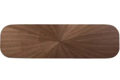 Kirkland's Home Console Tables-Walnut Wood Frame Splayed Legs Console