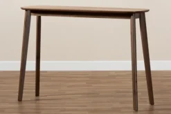 Kirkland's Home Console Tables-Walnut Wood Frame Splayed Legs Console