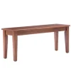 Kirkland's Home Dining Chairs-Walnut Wooden Dining Bench