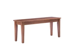 Kirkland's Home Dining Chairs-Walnut Wooden Dining Bench