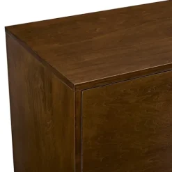 Kirkland's Home Console Tables-Warm Brown Mid-Century Modern Storage Console