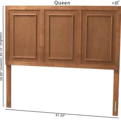 Kirkland's Home Beds & Headboards-Warm 3-Panel Wood Queen Headboard