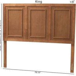 Kirkland's Home Beds & Headboards-Warm 3-Panel Wood Queen Headboard