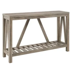Kirkland's Home Console Tables-Wash A-Frame Console Table