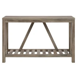 Kirkland's Home Console Tables-Wash A-Frame Console Table