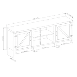 Kirkland's Home Tv Stands & Media Consoles-Wash Barn Door Tv Stand