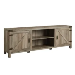 Kirkland's Home Tv Stands & Media Consoles-Wash Barn Door Tv Stand